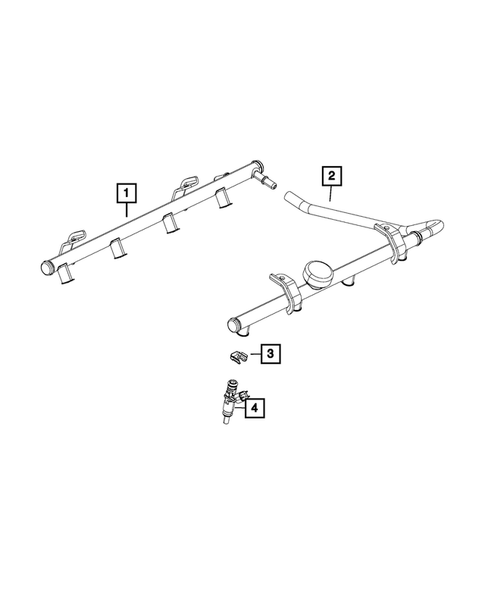 Fuel Rail and Injectors for 2017 Dodge Challenger #0