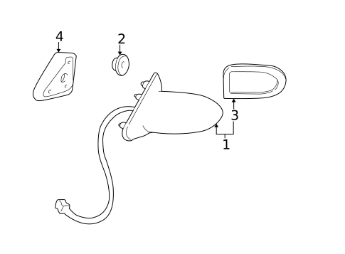 Outside Mirrors for 2001 Buick LeSabre #0