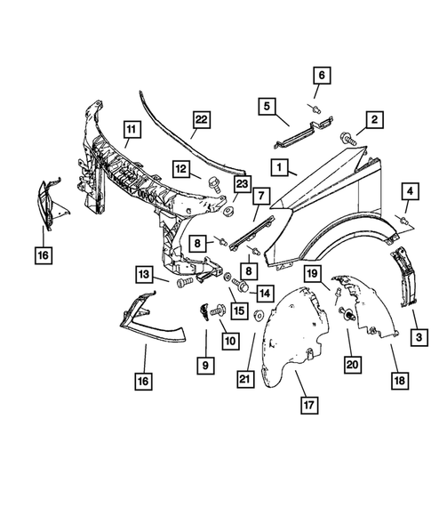 Front Fenders for 2007 Dodge Sprinter 3500 #1