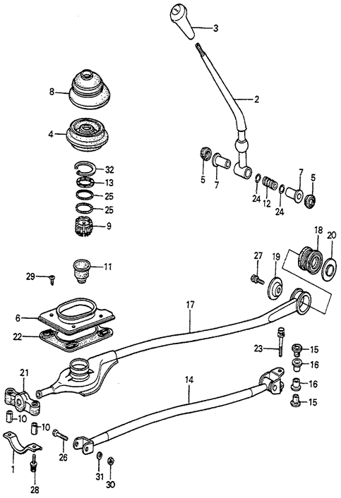 Shift Lever for 1984 Honda Accord #0