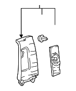 6242050210C0 - Body: Upper Center Pillar Trim for Lexus: LS500, LS500h Image