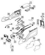 1VG31XDVAA - Interior Trim: Console Armrest for Mopar Image