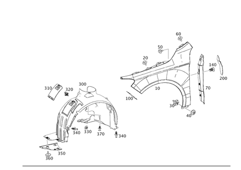 Front Fender for 2023 Mercedes-Benz CLA 250 #0