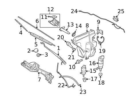 Wiper & Washer Components for 2009 Jaguar Super V8 #0