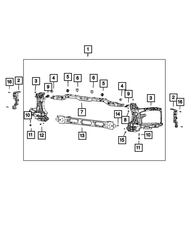 68217791AA - Cooling: Hood Bumper, Inner for Mopar Image