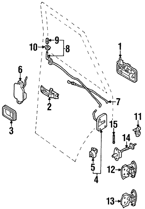 Door for 1991 Isuzu Rodeo #1