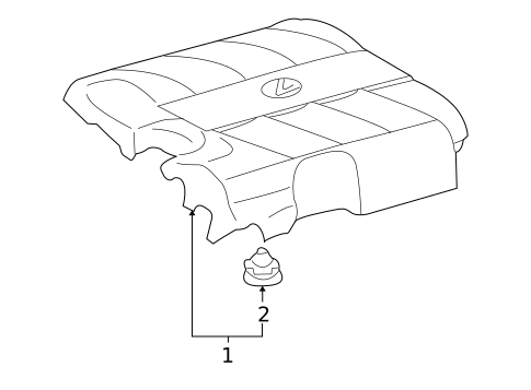 Engine Appearance Cover for 2012 Lexus RX350 #0