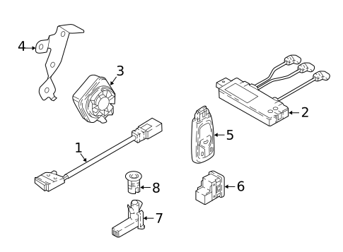 Keyless Entry Components for 2023 Audi Q5 PHEV #1