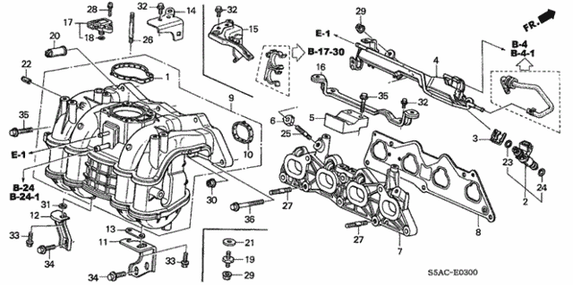 Intake Manifold (1) for 2005 Honda Civic #0