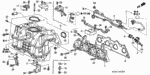 16176PMRA01 - Engine: GASKET, THROTTLE BODY (FRG-NOK) for Honda Image
