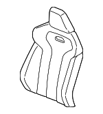 52207348866 - Body: Seat Back Cover for BMW: 228i, 228i xDrive, 230i, 230i xDrive, M2, M235i, M235i xDrive, M240i, M240i xDrive Image