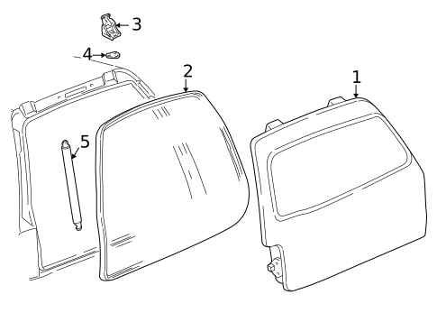Liftgate for 2003 Lincoln Aviator #0