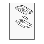 8124033030A0 - Body: Dome Lamp for Lexus: ES300, ES330, GX470, RX330, RX350, RX400h Image