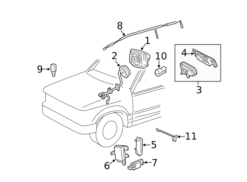 Air Bag Components for 2010 Ford Escape #0