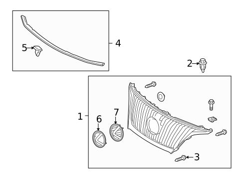 Grille & Components for 2012 Lexus RX350 #0