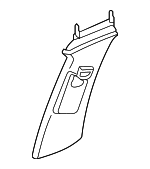 8Y4867244A4PK - Body: Upper Center Pillar Trim for Audi Image
