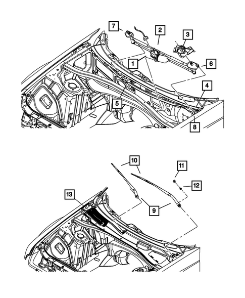 Wiper and Washer System for 2008 Dodge Charger #0