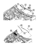 6507943AA - Electrical: Hex Head Screw for Chrysler: 300, PT Cruiser | Dodge: Challenger, Charger, Dart, Durango, Magnum | Jeep: Grand Cherokee, Grand Cherokee WK Image