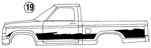 Stripe Tape for 1991 Ford Ranger #0