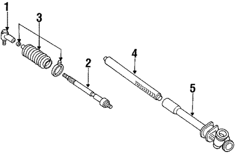 Steering Gear & Linkage for 1989 Mercury Tracer #3
