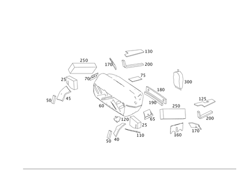 Insulation in Luggage Compartment and Rear End Pillar for 2015 Mercedes-Benz SL63 AMG #0
