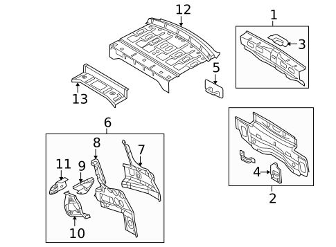 Rear Body for 2012 Volkswagen CC #0