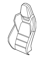 95C881805TBLK - : Seat Back Cushion Cover for Porsche Image