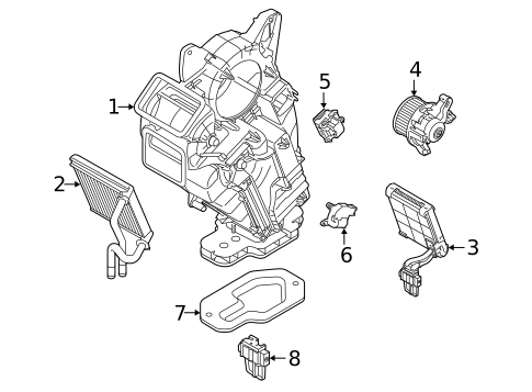 A/C Condenser & Evaporator for 2021 Ford Explorer #1