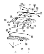 68271739AB - Body Sheet Metal Except Doors: Hood To Cowl Weatherstrip for Jeep: Gladiator, Wrangler Image