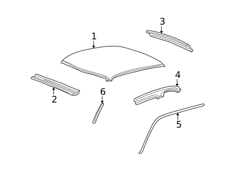 Roof & Components for 2002 Lincoln Blackwood #0