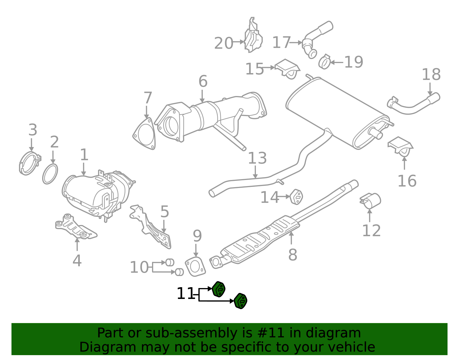 31372744 - High-Quality Exhaust System Hanger for 2016-2025 Volvo ...