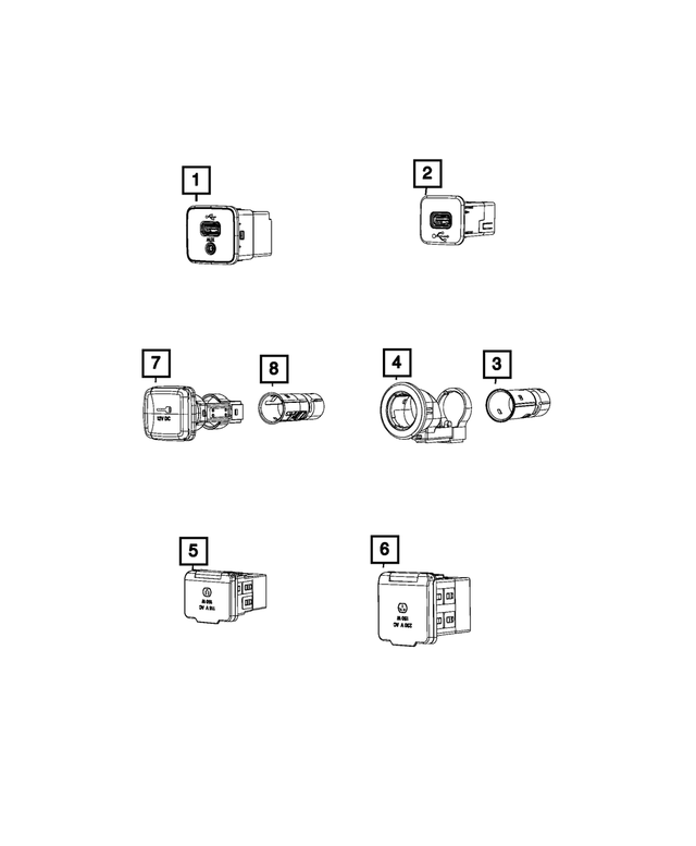 68420868AA - Electrical: Inverter Power Outlet for Mopar Image