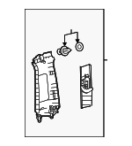 6241053020B0 - : Upper Center Pillar Trim for Lexus: IS200t, IS250, IS300, IS350 Image