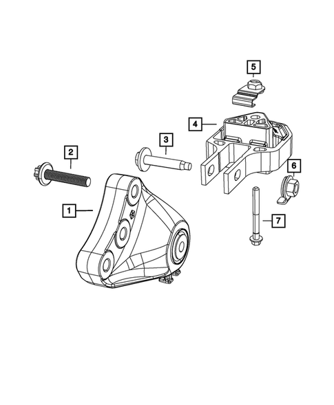 Engine Mounting for 2015 Dodge Dart #2