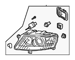 4F0941029EK - : Headlamp Assembly for Audi: A6, A6 Quattro, S6 Image