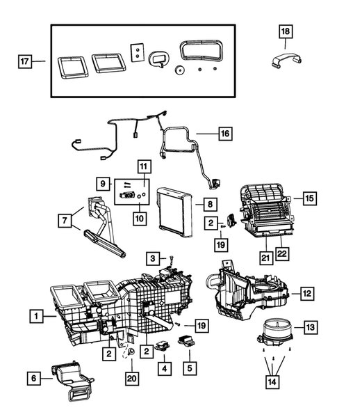 Air Conditioner and Heater Units for 2016 Ram 2500 #0