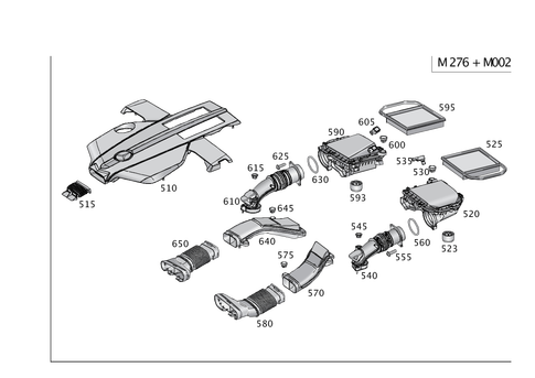 Gasoline Vehicle Air Intake for 2016 Mercedes-Benz GLE400 #0