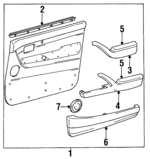 862696002003 - Body: Speaker Grille for Toyota: Land Cruiser Image