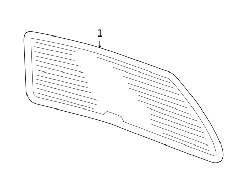 Glass & Hardware - Back for 2009 Volkswagen Passat #0