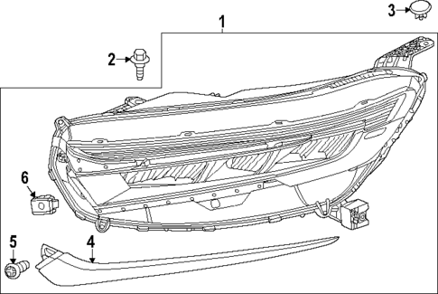 Headlamp Components for 2024 Honda CR-V #0