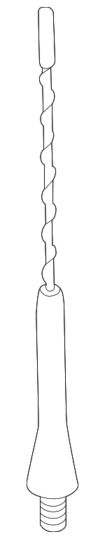 65218375160 - Electrical: Mast for BMW: 318i, 323i, 323is, 325i, 328i, M3, Z3 Image