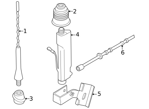 Antenna & Radio for 1998 BMW Z3 #0