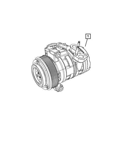 Air Conditioner Compressor and Mounting for 2008 Jeep Wrangler #0