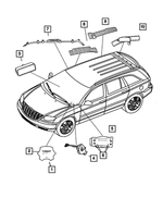 YJ60XDVAE - : Driver Air Bag for Chrysler: Pacifica Image
