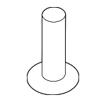 C2D11190 - Body: Sun-Visor Screw for Jaguar Image