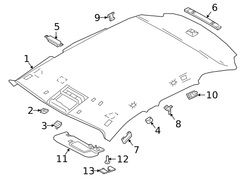 Interior Trim - Roof for 2023 Jaguar XF #4