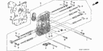 25145PA9010 - Transmission - Automatic: SHAFT, OIL PUMP GEAR for Honda Image