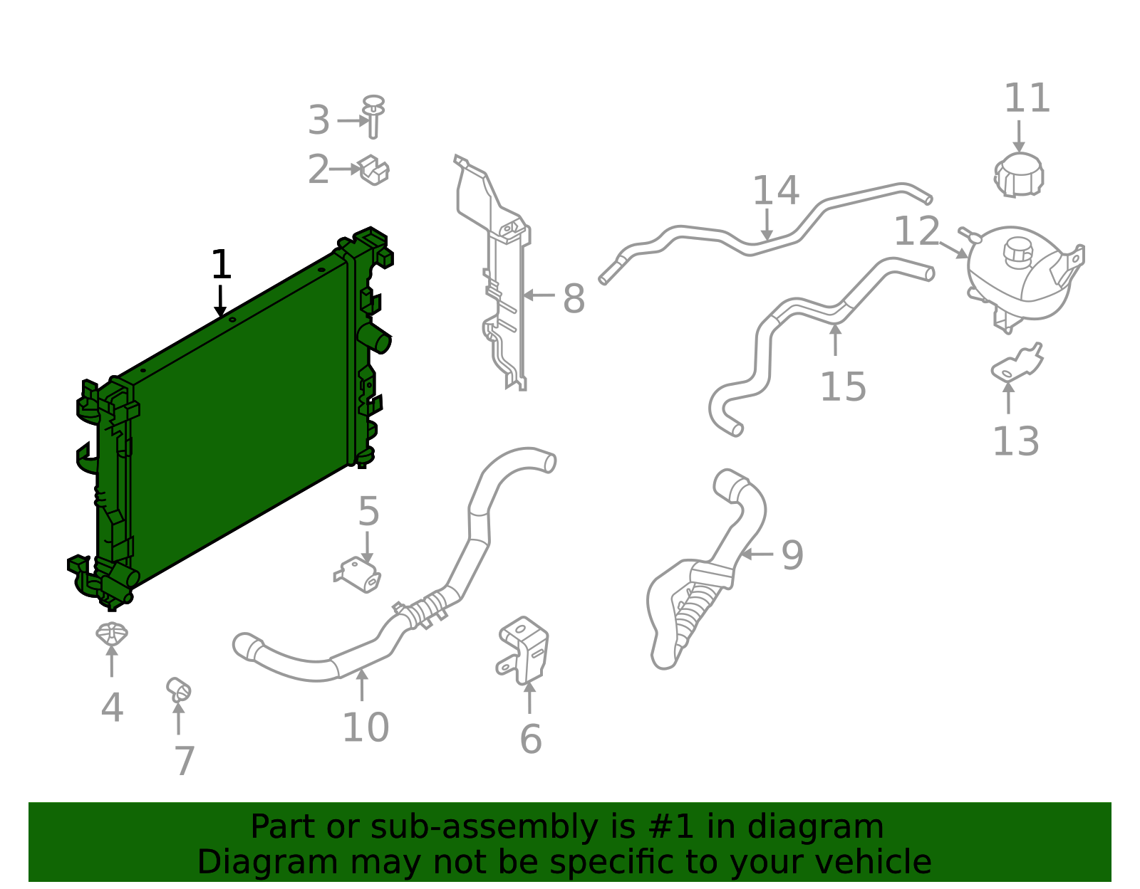 2020-2025 Nissan Versa NISSAN OEM VERSA Radiator 21410-5RB0A