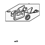 1E1857507E01C - Body: Mirror Assembly for Volkswagen Image