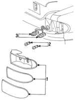 F34Y13404A - Electrical: Tail Lamp Assembly for Mercury: Sable Image